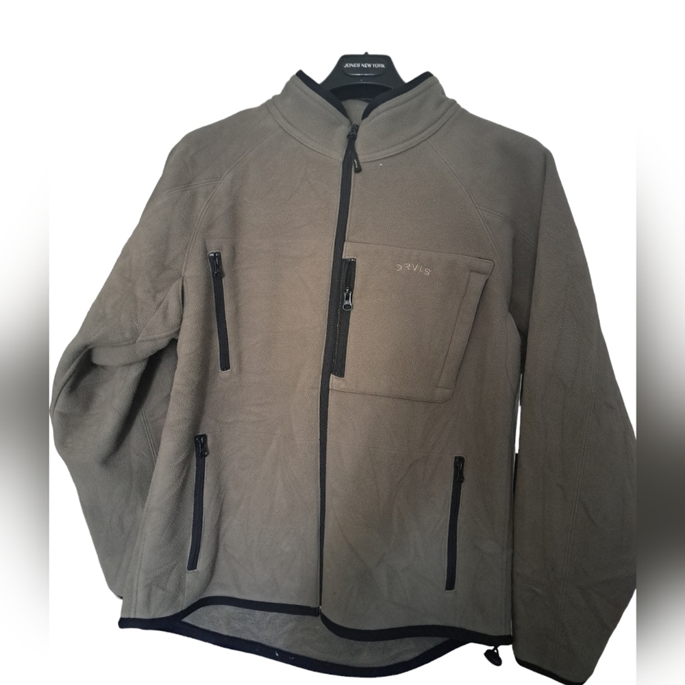 ORVIS Sporting Traditions thick fleece jacket fishing camping hiking coastal M